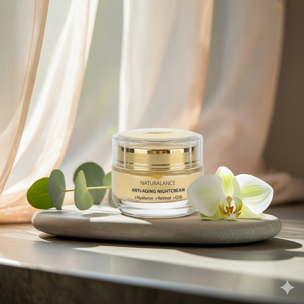 Naturalance Anti-Aging Nightcream – Mit Hyaluron, Retinol &amp; Q10