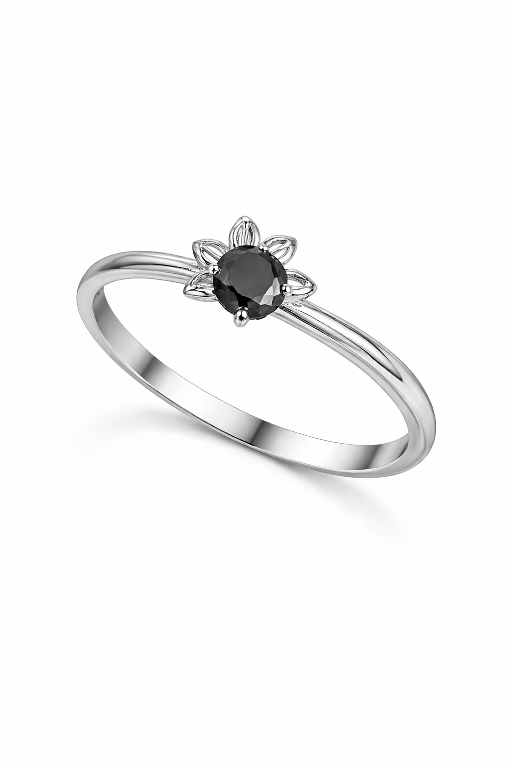Silber Ring mit Schwarzem Stein Nr7