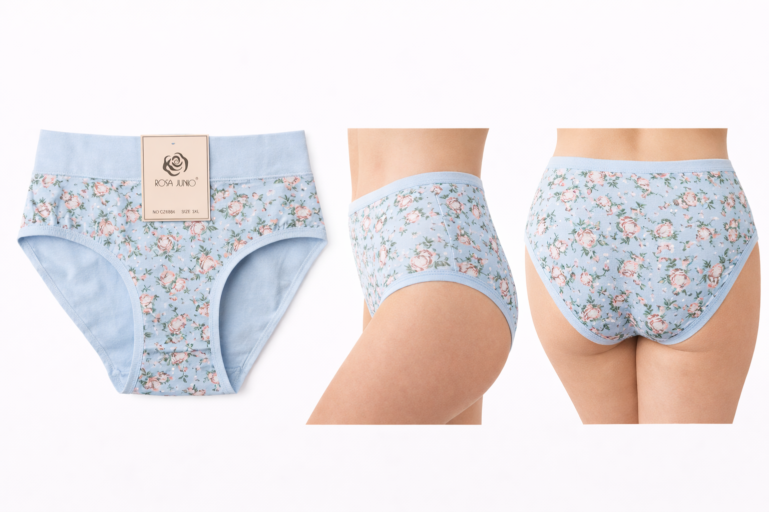 Blümchen Unterhose 6er Set