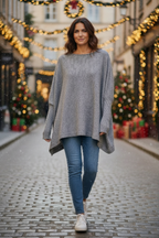 Glitzer Oversize Pulli