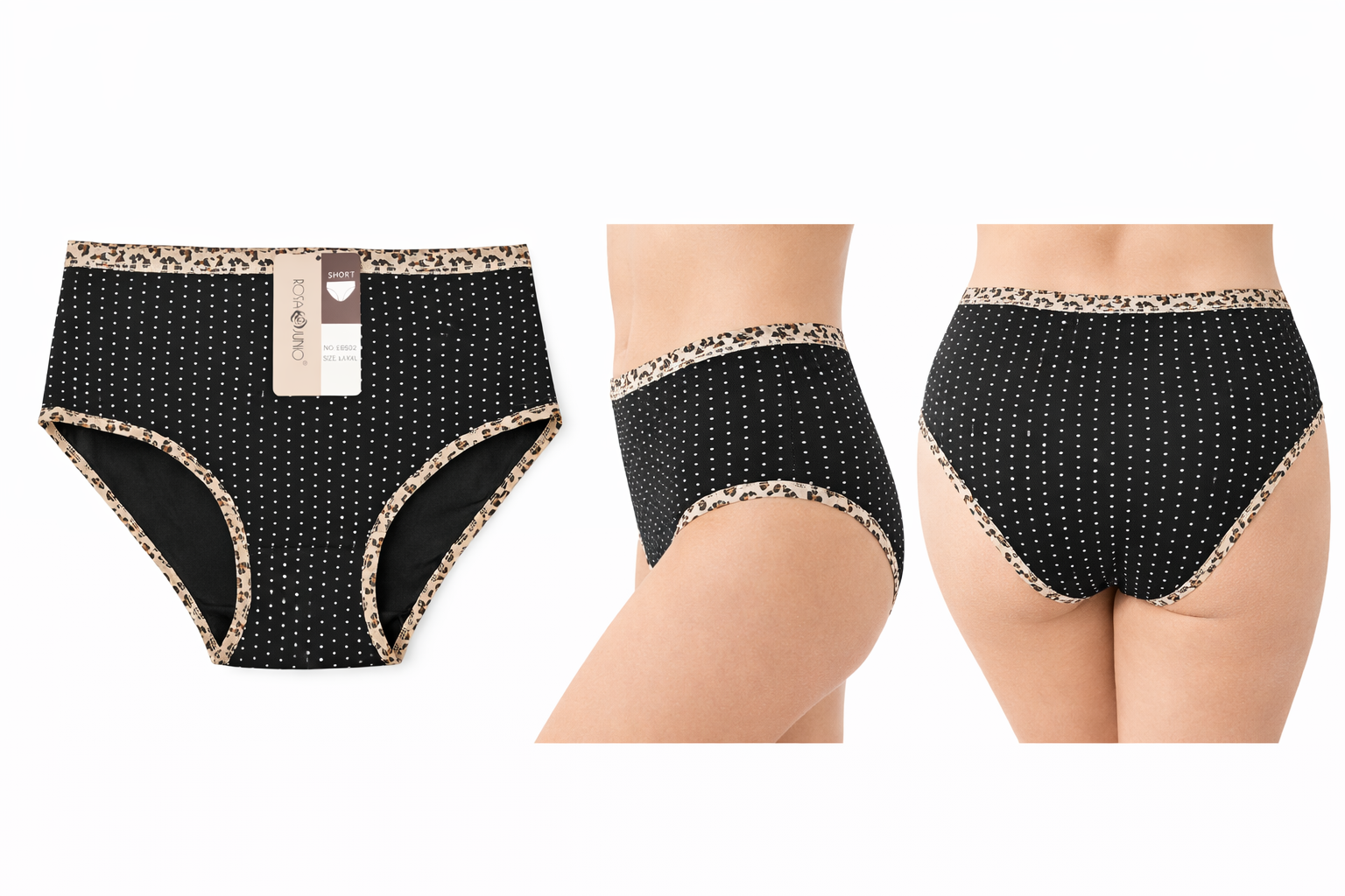 Unterhosen 6er Set mit Leoumrandung