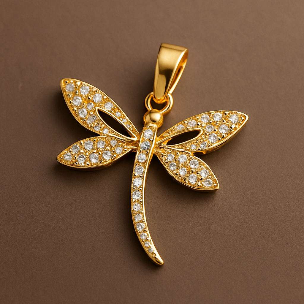 Anhänger Libelle Gold