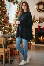 Glitzer Oversize Pulli