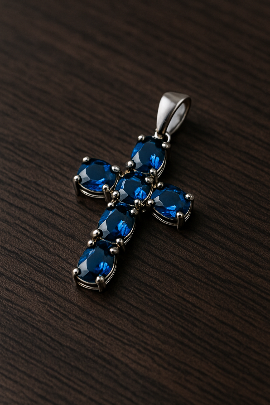 Kreuz Anhänger Meeresblau