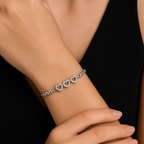 Herz Armband Glitzer