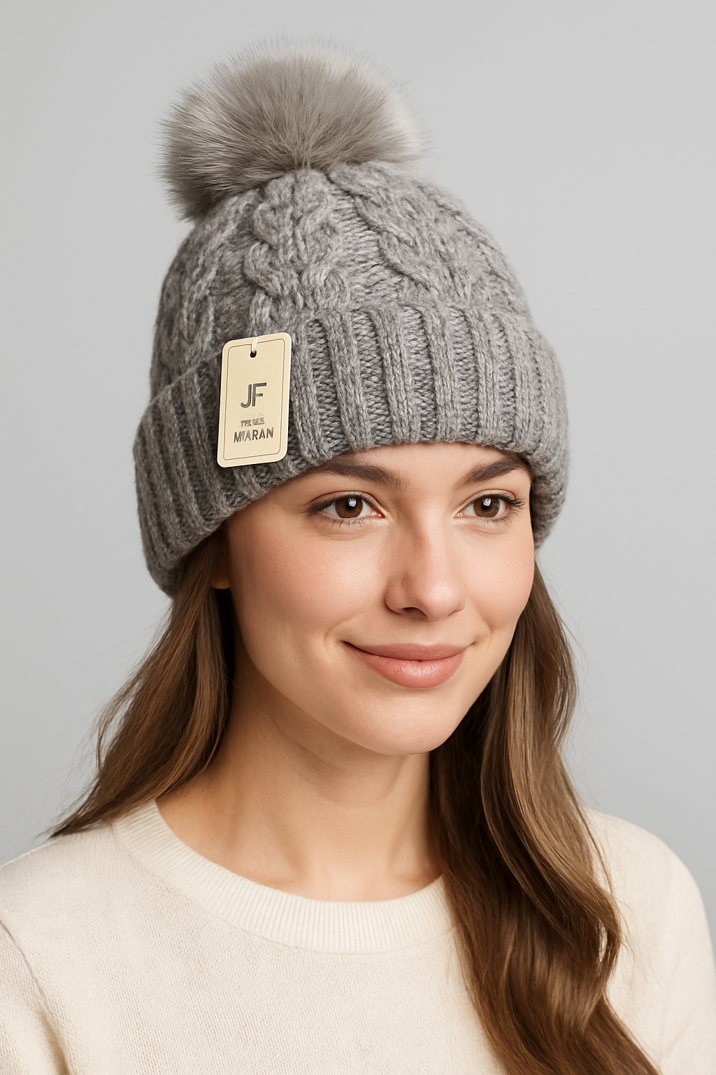 Gefütterte glitzer Mütze