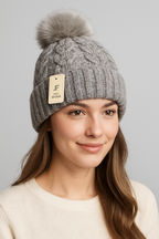 Gefütterte glitzer Mütze