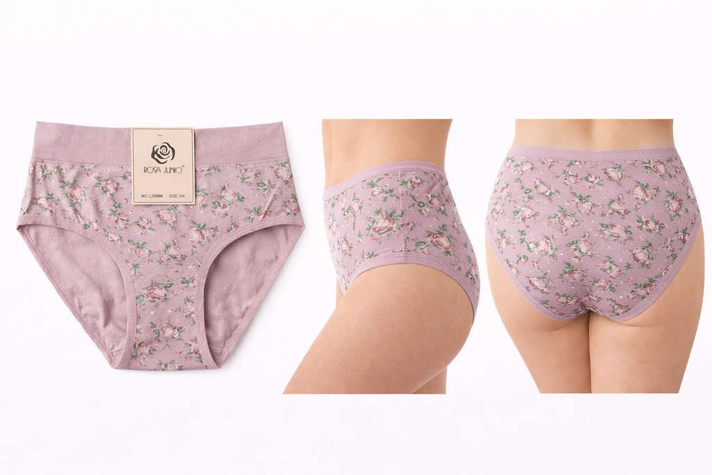 Blümchen Unterhose 6er Set