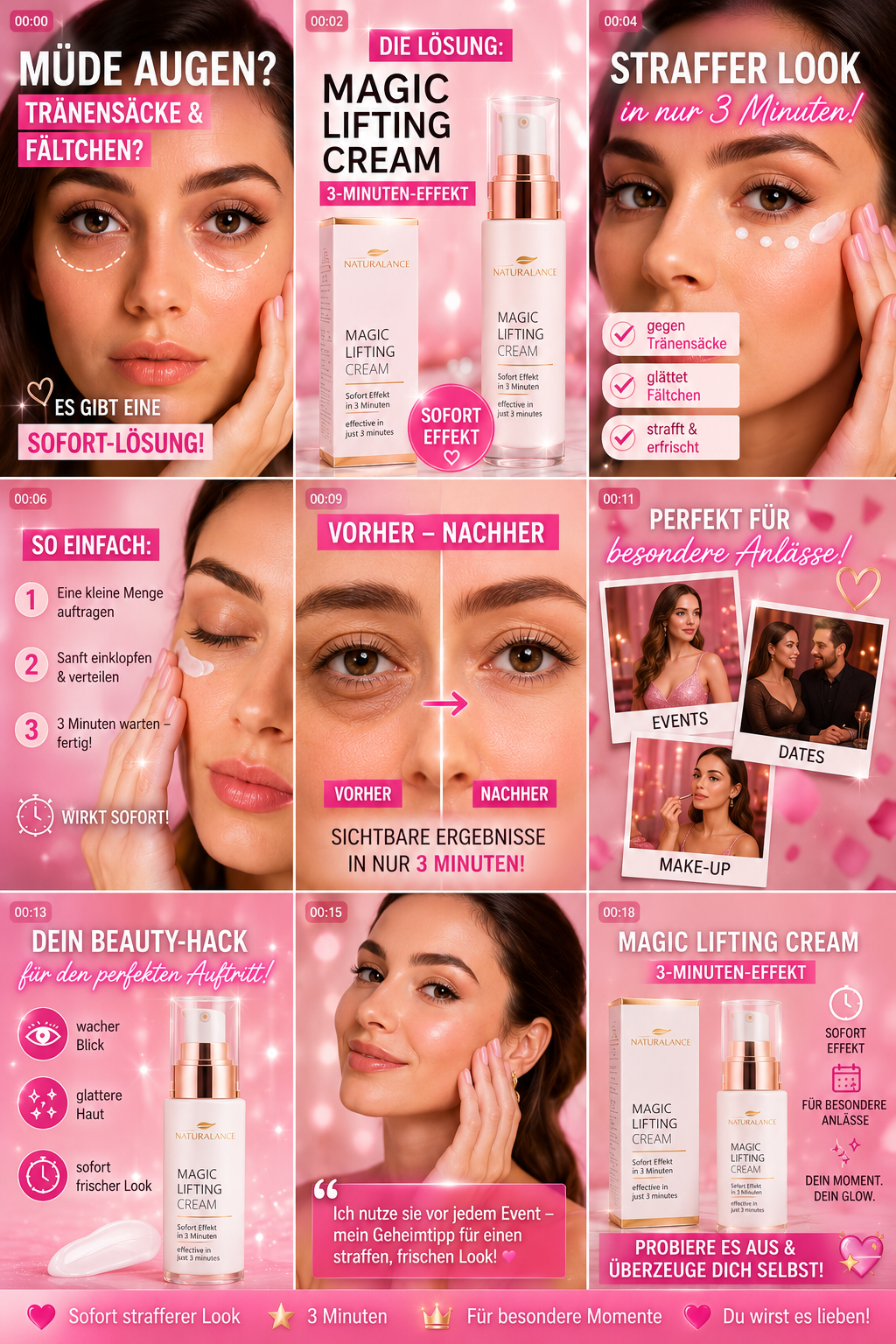 MAGIC LIFTING Cream Sofort Effekt in 3 Minuten