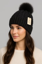 Gefütterte Glitzer Mütze