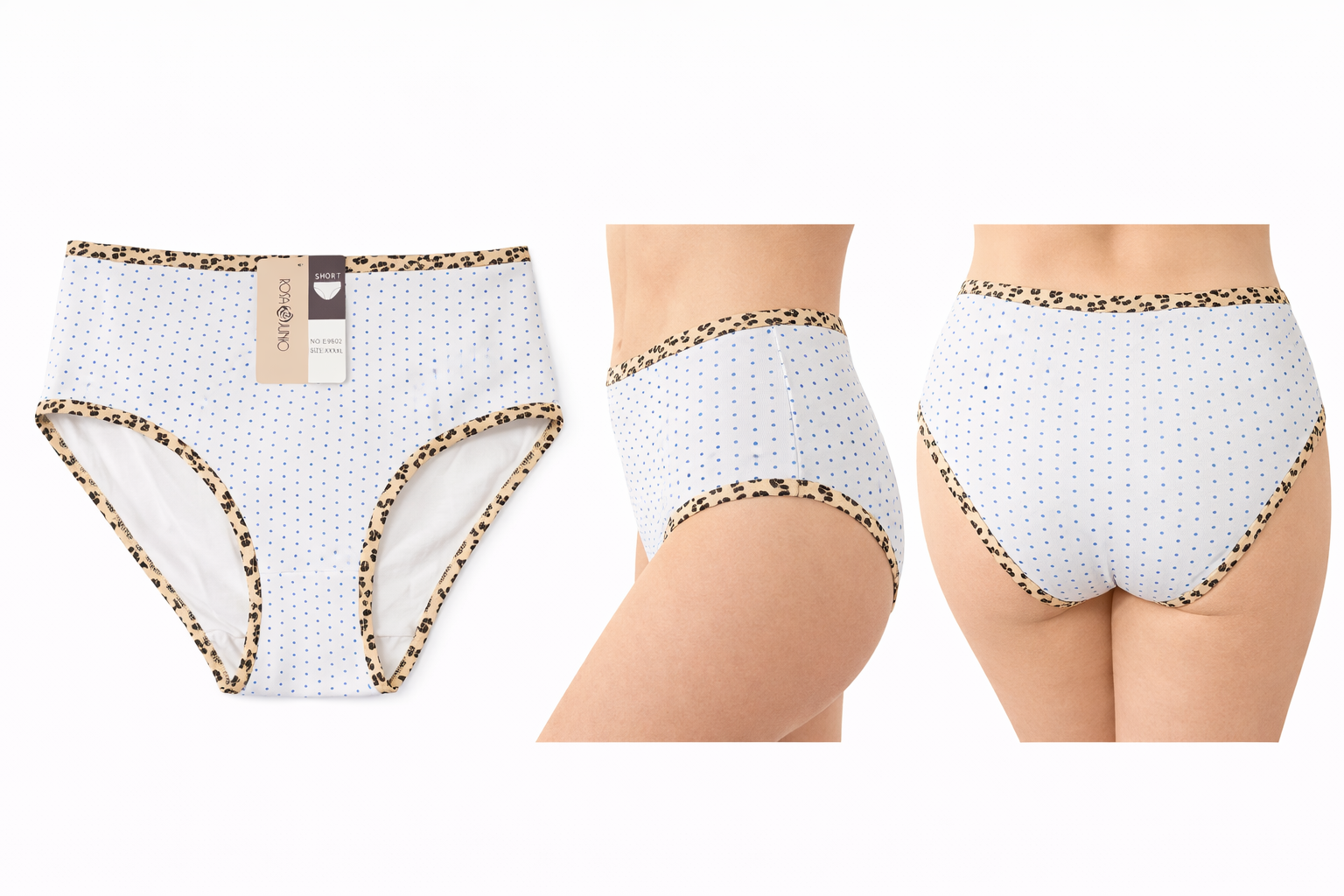 Unterhosen 6er Set mit Leoumrandung