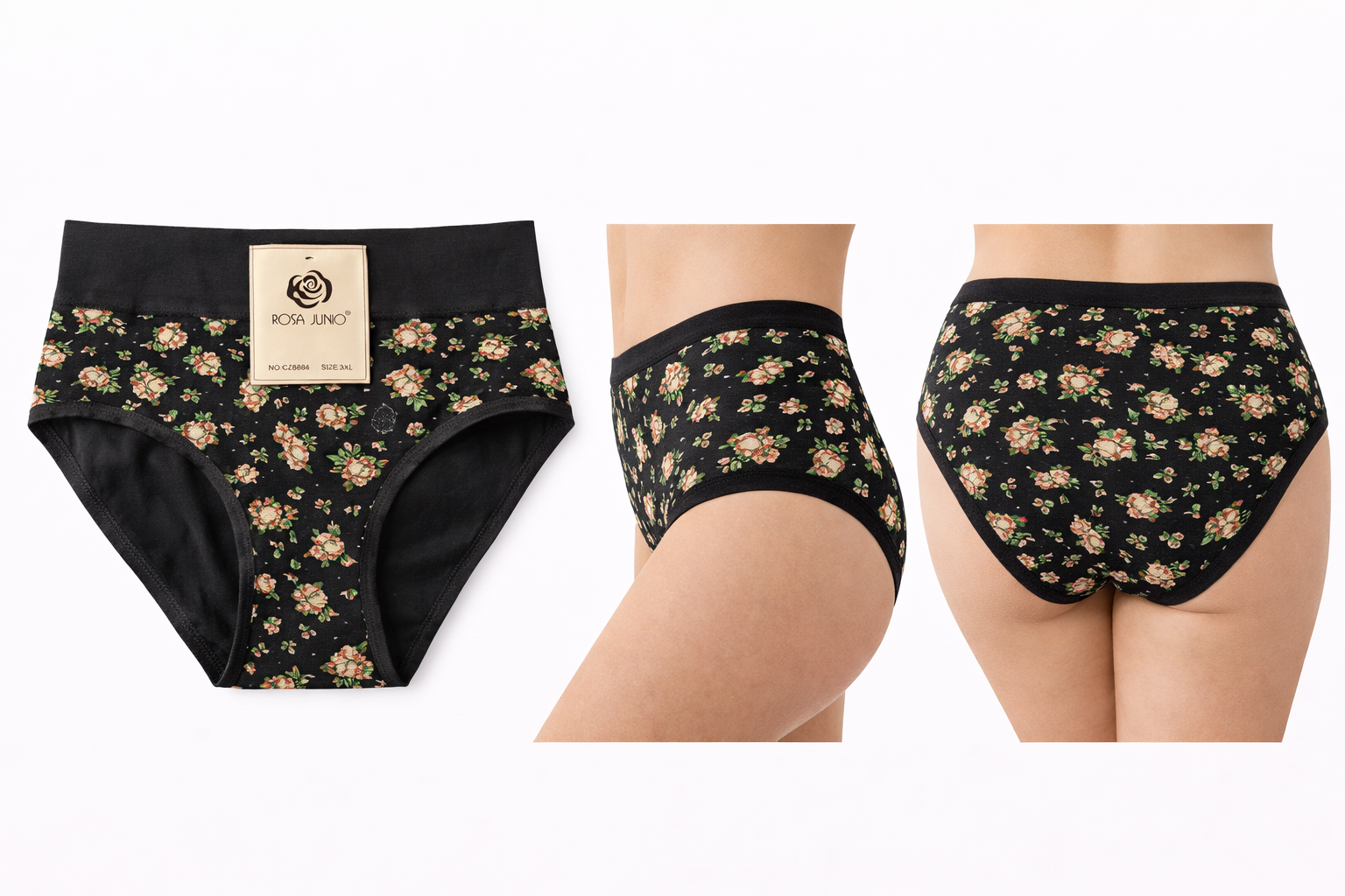 Blümchen Unterhose 6er Set