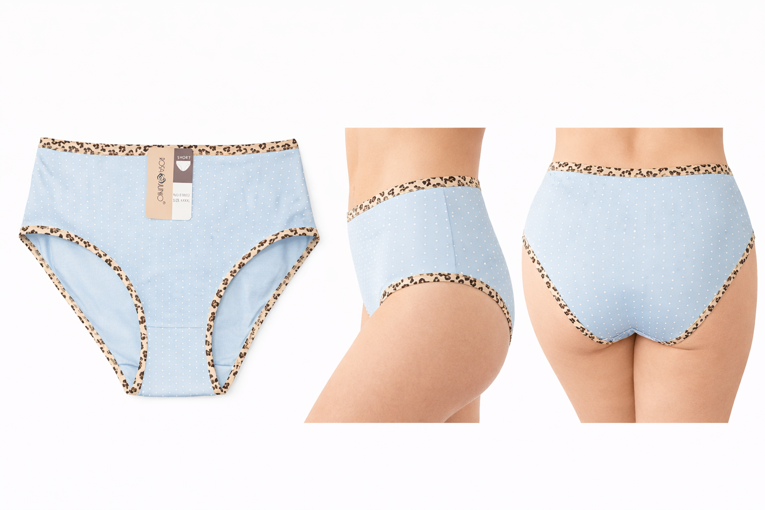 Unterhosen 6er Set mit Leoumrandung